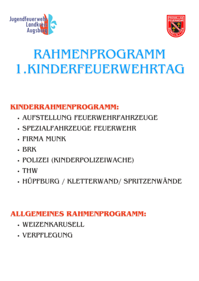 Kindertag-Rahmenprogramm